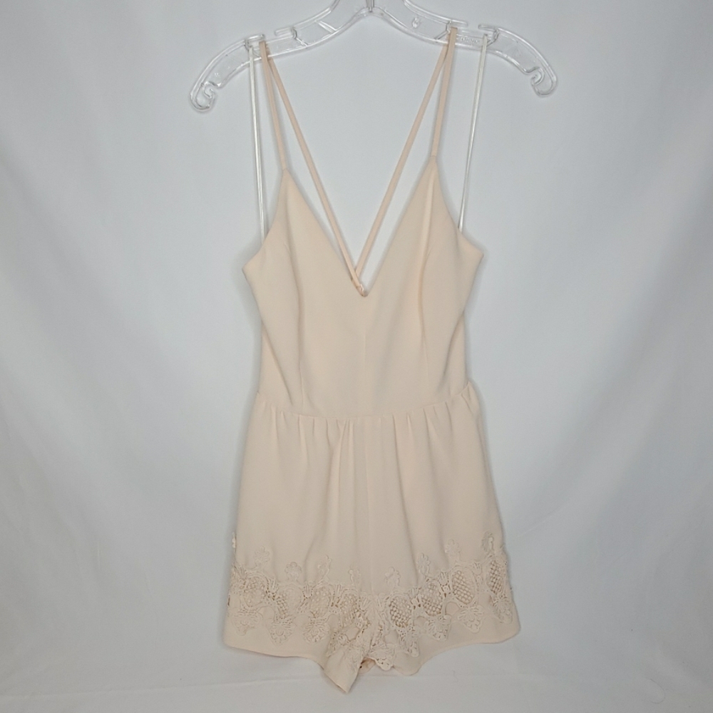 ASTR Romper Crotchet Details Nordstrom's M